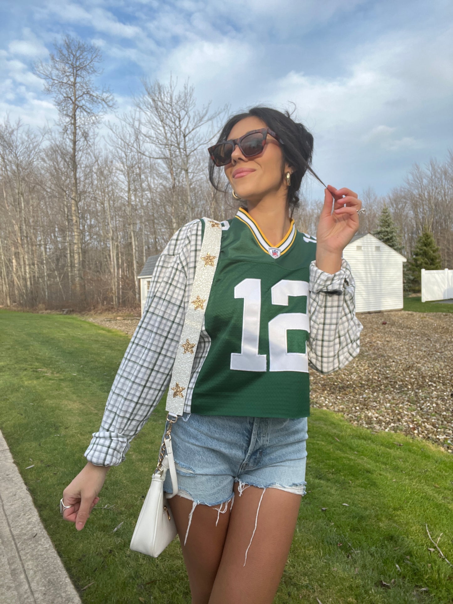 #12 RODGERS PACKERS JERSEY X FLANNEL