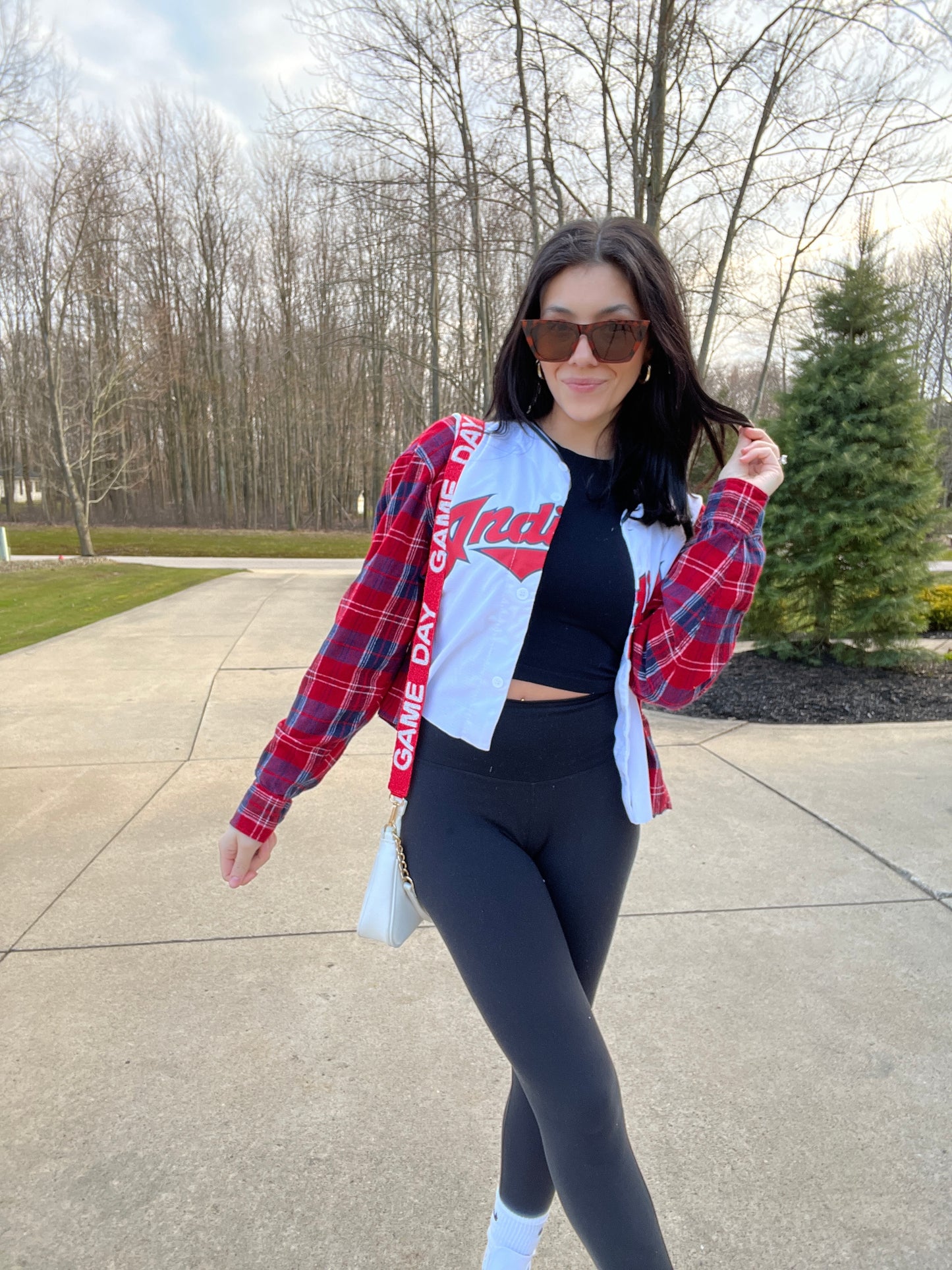 CLEVELAND BASEBALL REYES CROPPED JERSEY X FLANNEL