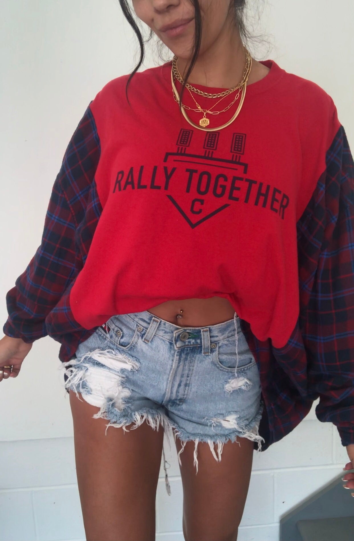 RALLY TOGETHER FLANNEL TEE