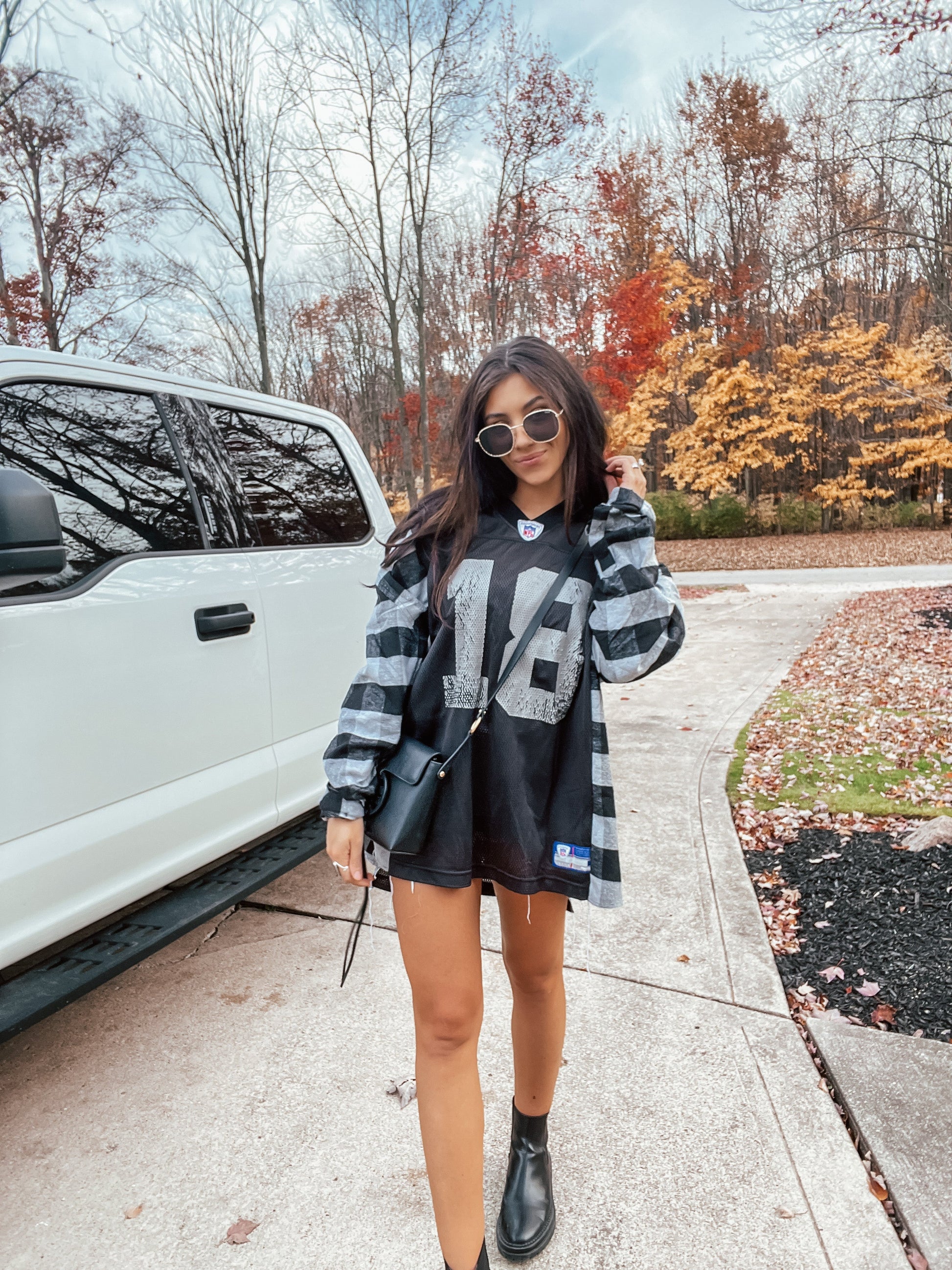 raiders jersey dress #18 MOSS RAIDERS JERSEY X FLANNEL