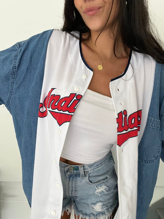 DENIM SLEEVES JERSEY