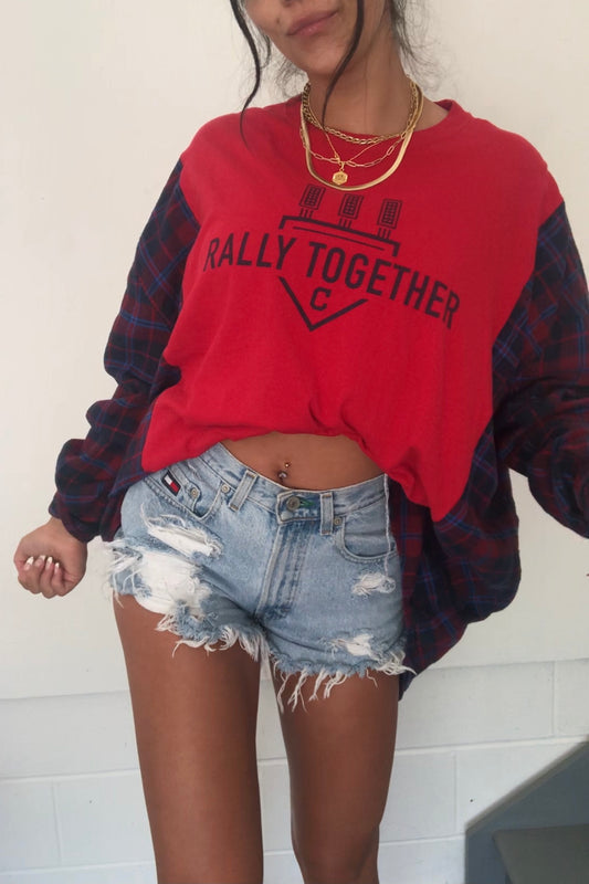 RALLY TOGETHER FLANNEL TEE