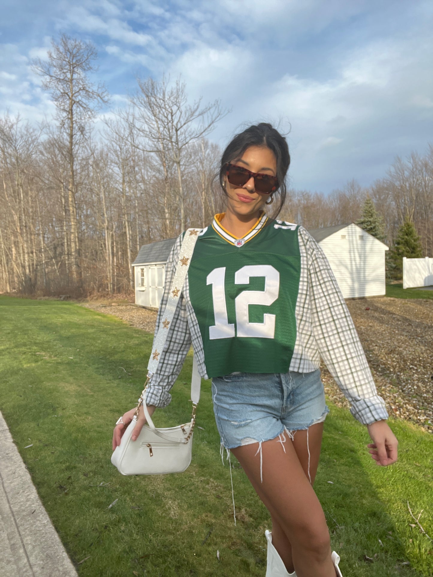 #12 RODGERS PACKERS JERSEY X FLANNEL