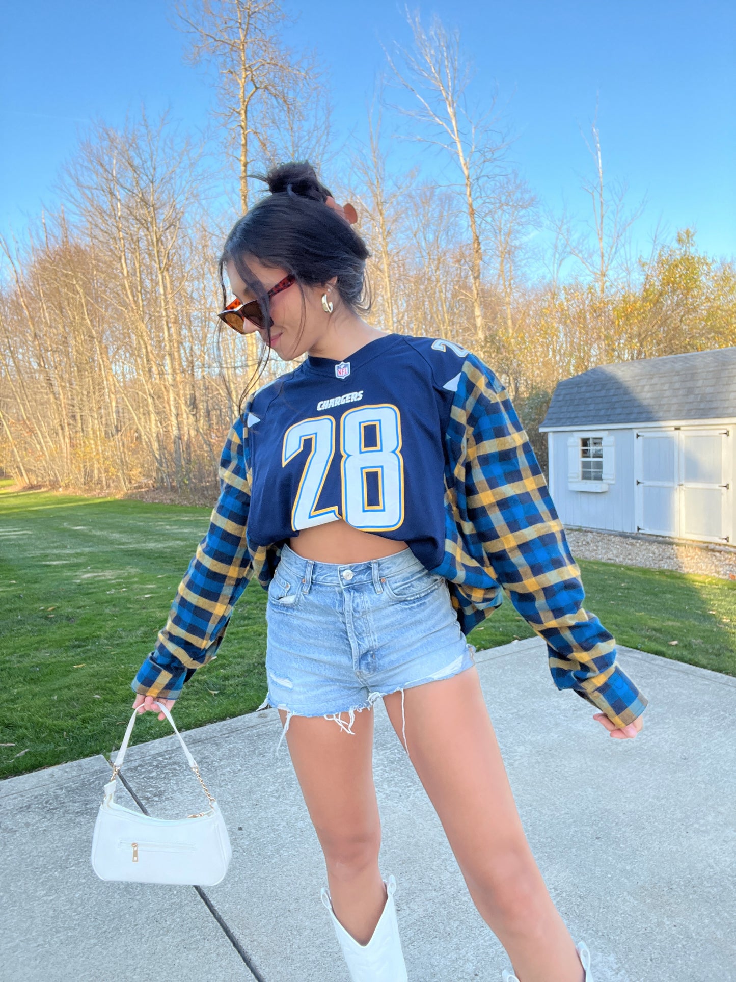 #28 GORDON CHARGERS JERSEY X FLANNEL