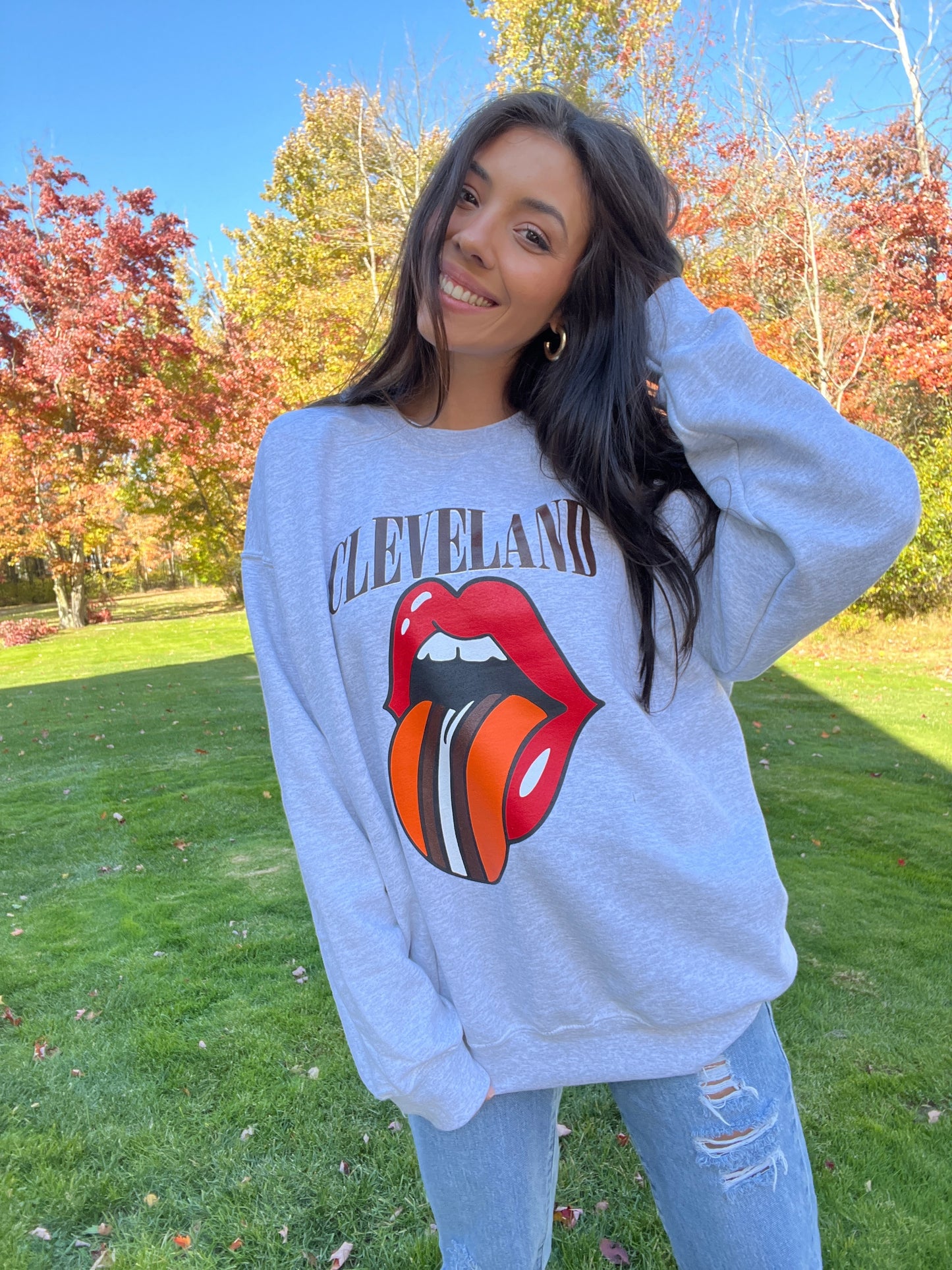 CLEVELAND ROCKS BAND CREWNECK