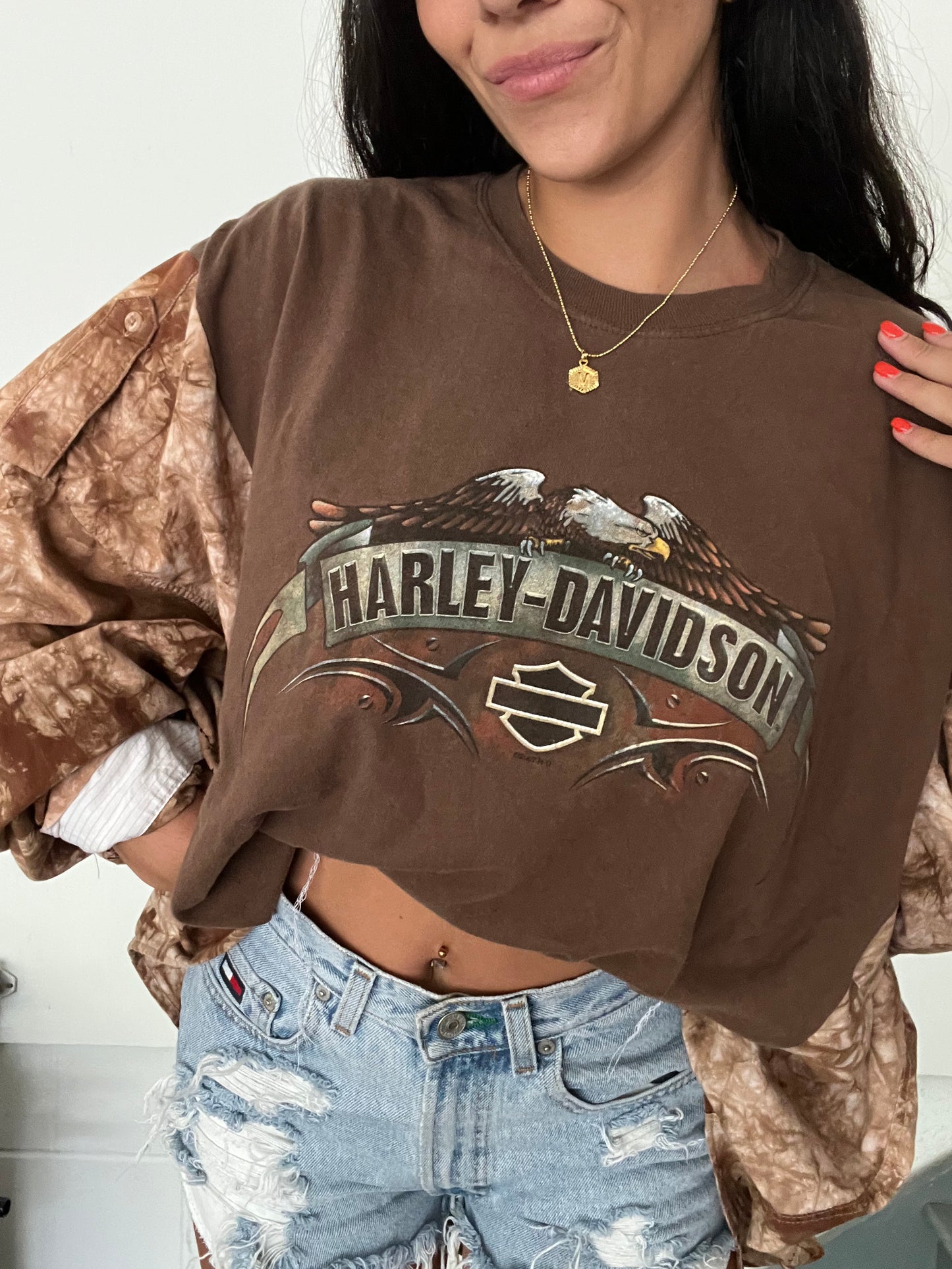 TIE DYE HARLEY DAVIDSON TOP