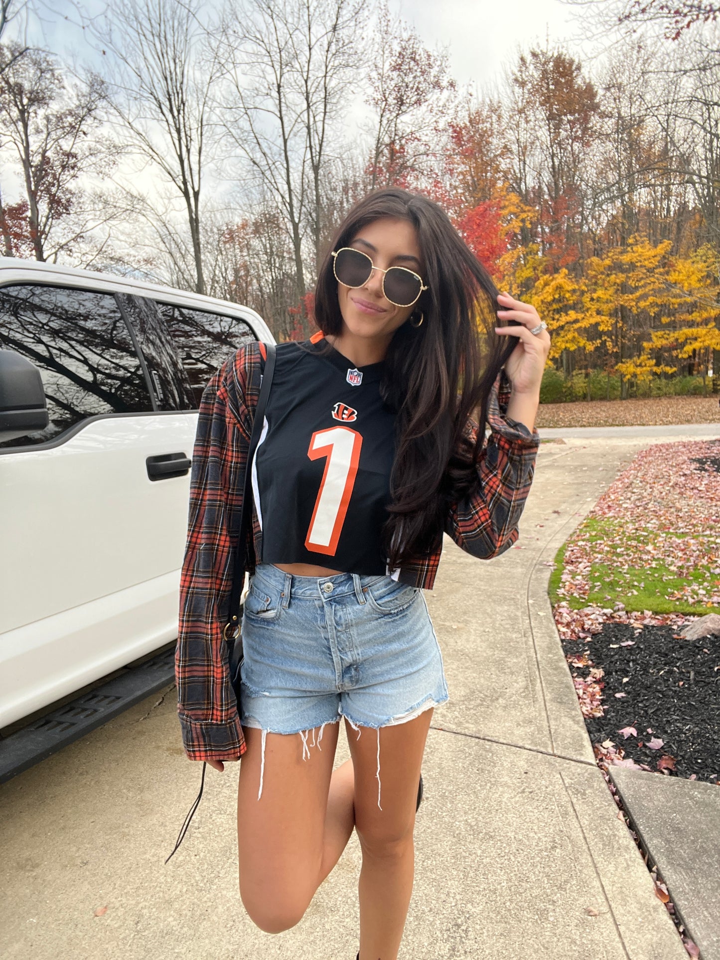 #1 CHASE BENGALS JERSEY X FLANNELS