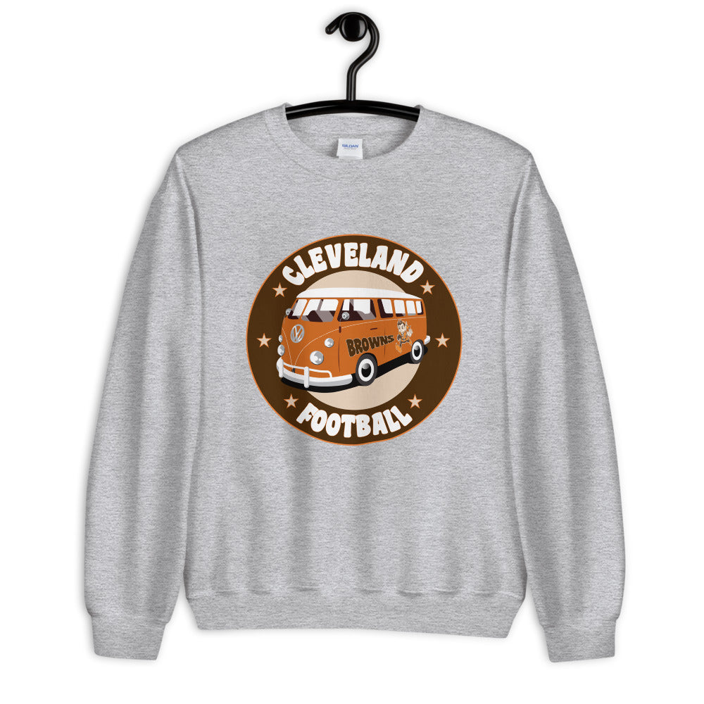 CLEVELAND FOOTBALL MUNI BUS UNISEX SWEATSHIRT