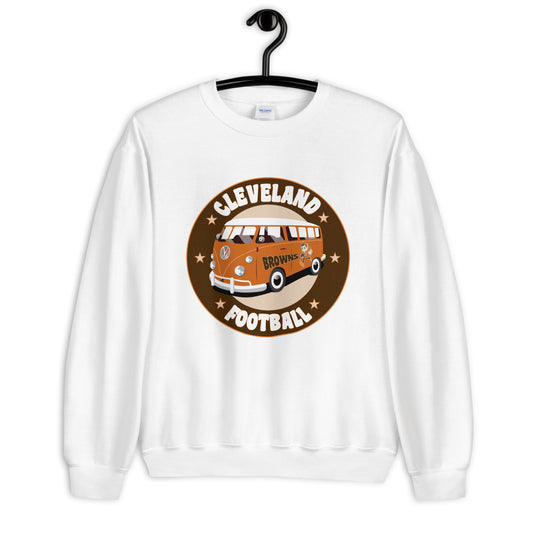 CLEVELAND FOOTBALL MUNI BUS UNISEX SWEATSHIRT