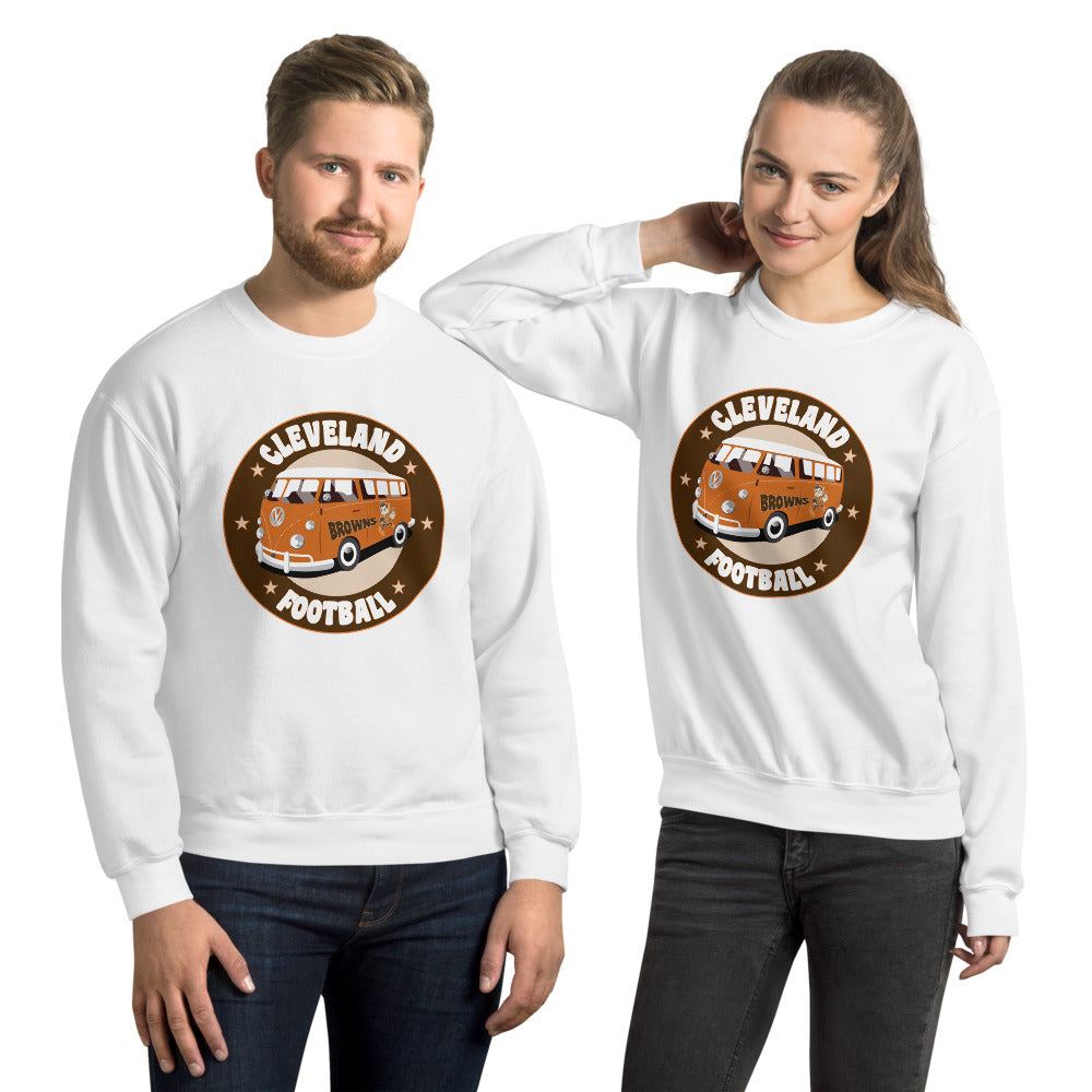 CLEVELAND FOOTBALL MUNI BUS UNISEX SWEATSHIRT